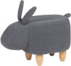Beliani Bunny Dierenhocker grijs polyester, Katoen online kopen