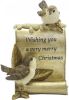 Clayre & Eef Beeld Vogels 15 Cm Goudkleurig Bruin Kunststof Merry Christmas Woonaccessoires Beeld Decoratie online kopen