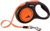 Flexi Rollijn New Neon Tape S 5 m Hondenriem Zwart&Oranje online kopen