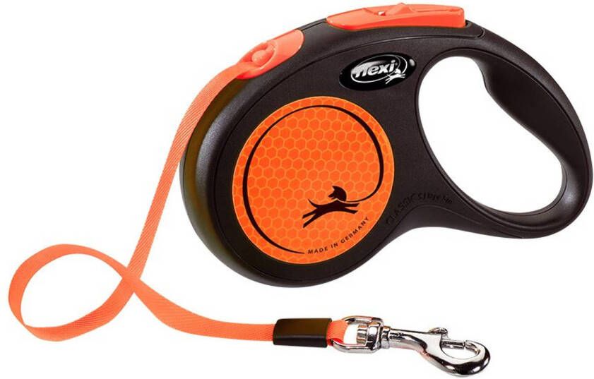 Flexi New Neon Special Edition 5m Hondenriem 5Zwart Oranje online kopen