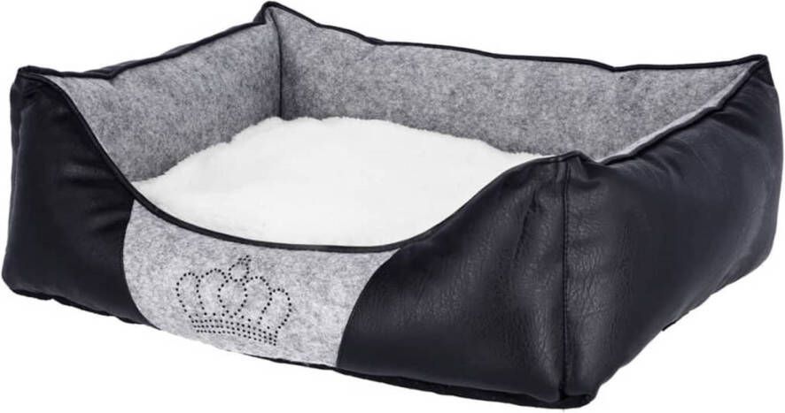 Kerbl Hondenmand Chiara 55x45 cm grijs en zwart 80361 online kopen