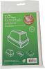 Shoppartners 10 X Stuks Plastic Kattenbak Afvalzakken Wit 51 X 20 X 46 Cm Poepzakjes online kopen