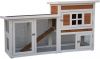 @Pet Konijnenhok Villa 147x50x80 cm wit en bruin online kopen
