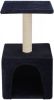 VidaXL Kattenkrabpaal met sisal krabpaal 55 cm donkerblauw online kopen