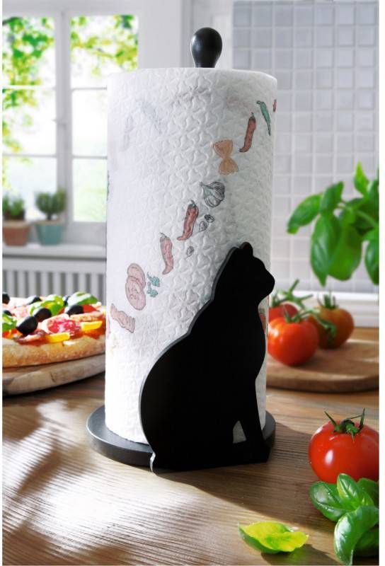 Productiecentrum Leerling het is mooi Bpc living bonprix collection Keukenrolhouder met kat, zwart, MDF - Voorbeesjes.nl Productiecentrum Leerling het is mooi Bpc living bonprix collection Keukenrolhouder met kat, zwart, MDF - Voorbeesjes.nl