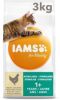 Iams 10% korting! Vitality droogvoer 10 kg Adult Sterilised Chicken online kopen