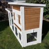 @Pet Konijnenhok Villa 147x50x80 cm wit en bruin online kopen