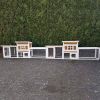 @Pet Konijnenhok Villa 147x50x80 cm wit en bruin online kopen