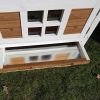 @Pet Konijnenhok Villa 147x50x80 cm wit en bruin online kopen