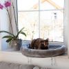Kerbl Kattenbed voor aan het raam 55x35x10 cm grijs online kopen