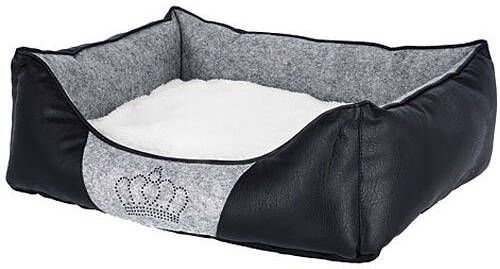 Kerbl Hondenmand Chiara 55x45 cm grijs en zwart 80361 online kopen
