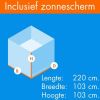 Kerbl Huisdierenren met vluchthek 220x103x103 cm chroom online kopen