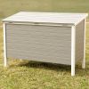 Kerbl ECO konijnenhok Samy 116x57x82 cm kunststof grijs en wit online kopen
