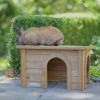 Kerbl Konijnenhuis 45x32x27 cm geglazuurd hout online kopen