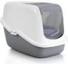 Savic Lichtgrijs/Wit Combi Deal Kattenbak Nestor + 2 stuks vervangingsfilter + Bag it Up Litter Tray Bags online kopen