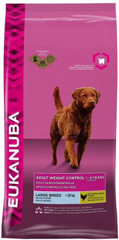 Eukanuba Adult Light Large Breed Kip Hondenvoer 12 kg Voorbeesjes