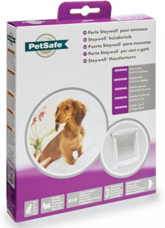 PetSafe Huisdierenluik in 2 richtingen 737 small 17, 8 x 15, 2 cm zilver 5019 online kopen