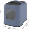 Rotho Mypet Biala Kattenbak Met Kap En Schepje/Gemaakt Van Gerecycled Plastic Horizon Blue online kopen