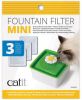 Catit Filters Drinkfontein Mini Kattendrinkbak 15x12x2.5 cm Wit 3 stuks online kopen