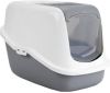 Savic Lichtgrijs/Wit Combi Deal Kattenbak Nestor + 2 stuks vervangingsfilter + Bag it Up Litter Tray Bags online kopen