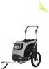 Trixie Fietskar Opvouwbaar Hondenfietskar 58x93x74/114 cm Grijs online kopen