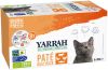 Yarrah 8x Biologisch Kattenvoer Multipack Paté Graanvrij Kip Rund 8 kuipjes online kopen