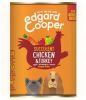 Edgard&Cooper Blik Chicken Turkey Adult Hondenvoer Kip Kalkoen Aardbei 400 g Graanvrij online kopen
