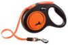 Flexi Rollijn New Neon Tape S 5 m Hondenriem Zwart&Oranje online kopen