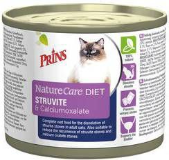 Prins NatureCare Diet Struvite & Calciumoxalate natvoer kat 1 tray(6 x 200 gr ) online kopen
