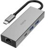 Hama USB adapter USB C hub multipoort 4 poorten 2x USB A USB C LAN/ethernet USB C adapter online kopen