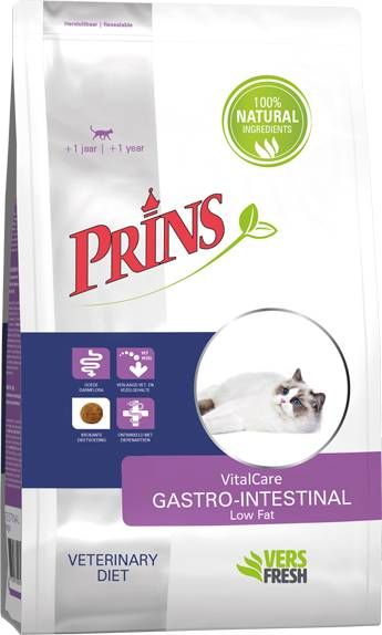 Prins Vitalcare Diet Gastro Intestinal Zalm Kattenvoer 1.5 kg online kopen