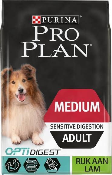 cruise Voorzitter Rationeel Pro Plan PURINA Medium Adult Lam & Rijst Sensitive Digestion Hondenvoer  Dubbelpak 2 x 3 kg - Voorbeesjes.nl