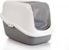 Savic Lichtgrijs/Wit Combi Deal Kattenbak Nestor + 2 stuks vervangingsfilter + Bag it Up Litter Tray Bags online kopen