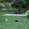 Kerbl Huisdierenren met vluchthek 230x115x70 cm chroom online kopen
