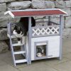 Kerbl Kattenhuis Lodge Ontario 77x50x73 cm lichtgrijs online kopen