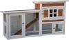 @Pet Konijnenhok Villa 147x50x80 cm wit en bruin online kopen