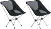 VidaXL Campingstoelen 2 St Met Draagtas 54x50x65 Cm Aluminium online kopen