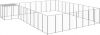 VIDAXL Hondenkennel 25, 41 m&#xB2, staal zilverkleurig online kopen