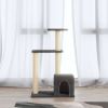 VidaXL Kattenmeubel met sisal krabpalen 71 cm donkergrijs online kopen