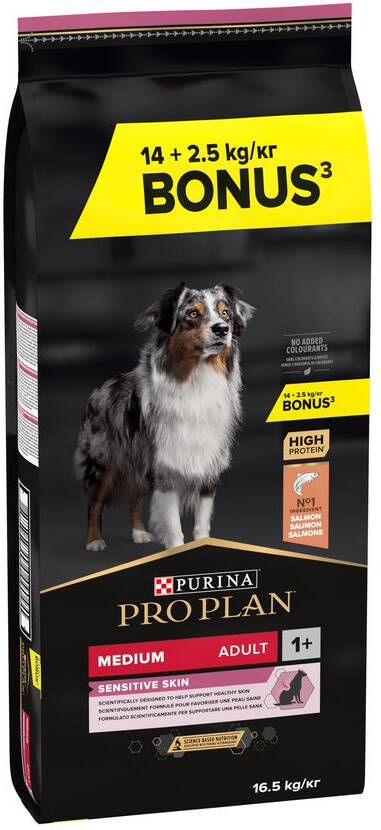 Pro Plan Adult Medium Sensitive Skin Hondenvoer (14 KG