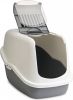 Savic Lichtgrijs/Wit Combi Deal Kattenbak Nestor + 2 stuks vervangingsfilter + Bag it Up Litter Tray Bags online kopen