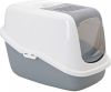 Savic Lichtgrijs/Wit Combi Deal Kattenbak Nestor + 2 stuks vervangingsfilter + Bag it Up Litter Tray Bags online kopen