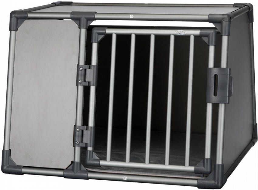 VidaXL Trixie Transportbox Aluminium L 92 X 64 X 78 Cm Grafietgrijs Voor Hond online kopen